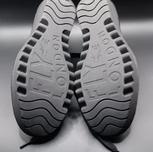 Fly London Women's Black Lace-Up Boots Size 9 - Picture 3 of 4